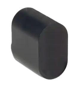Blind cylinder oval, til afdækning af cylinderhul, sort