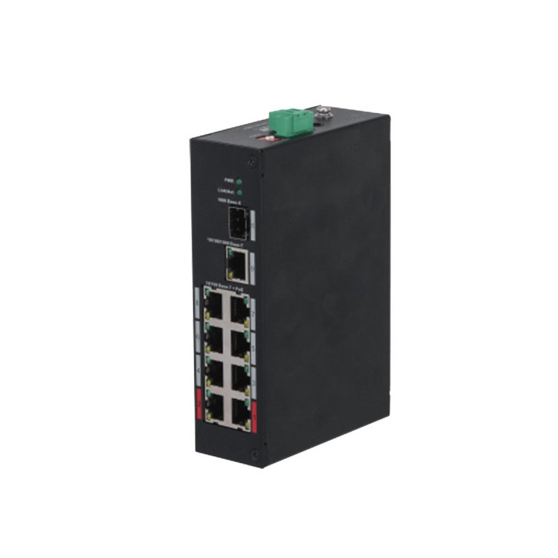 Mcb-Sikring Dahua 8-Ports PoE 2.0 unmanged Switch (96W),GbE Uplink,1*SFP. PFS3110-8 Mcb-Sikring Dahua 8-Ports PoE 2.0 unmanged Switch (96W),GbE Uplink,1*SFP. PFS3110-8